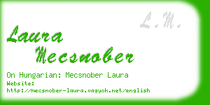 laura mecsnober business card